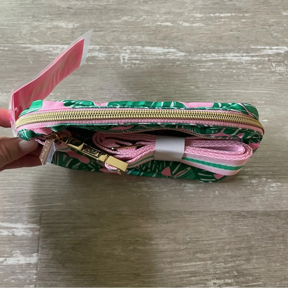 NWT Lilly Pulitzer Jeanie Belt Bag Fanny Pack Crossbody in Pink Lets Go Bananas - Picture 5 of 9